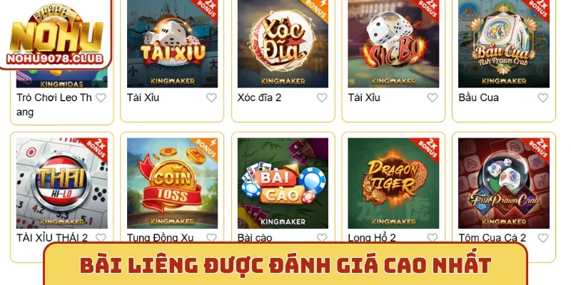 Bài liêng được đánh giá cao nhất