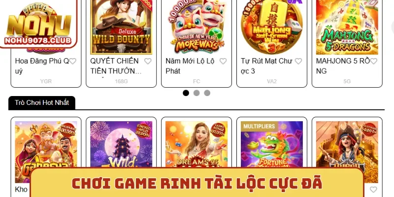Chơi game rinh tài lộc cực đã