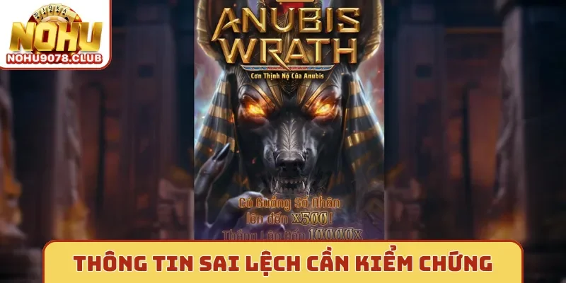 Thông tin sai lệch cần kiểm chứng